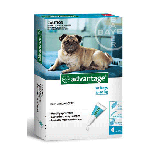 Bayer Advantix Medium Dogs 8.8-22 lbs (4-10kg) | VetBarn