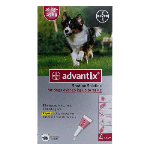 Bayer Advantix Large Dogs 22-55 lbs (10-25 kg) | VetBarn