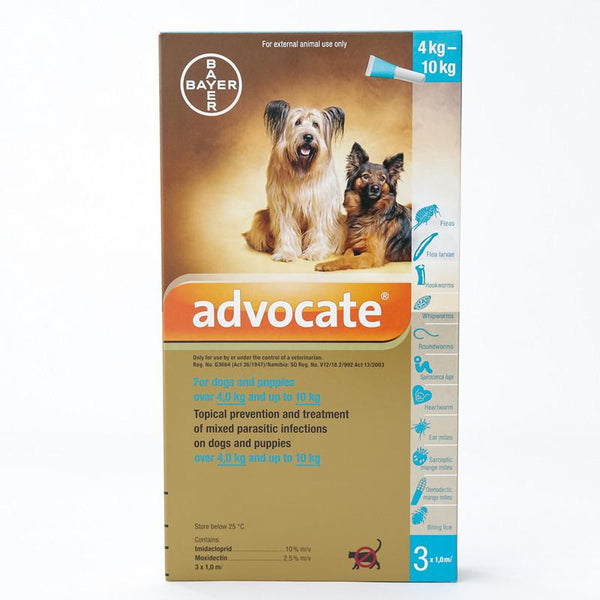 Bayer Advocate for Medium Dogs 8.8-22 lbs (4-10 kg) | VetBarn
