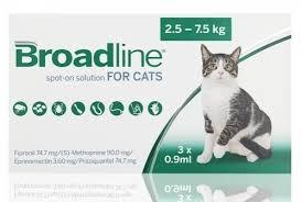 Merial Broadline For Large Cats 5.5 - 16.5 lbs (2.5-7.5kg) 3 Pack | VetBarn