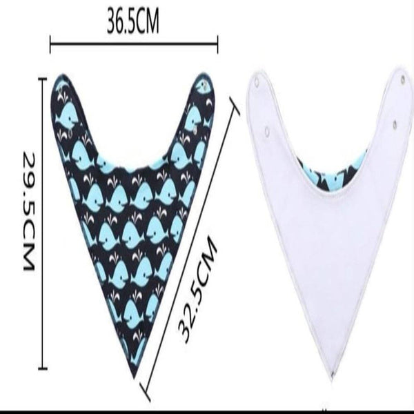 Wiggles Colourful Cotton Triangle Dog Bandana - Blue Whale | ozpetworld.com