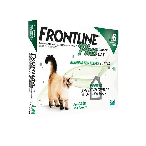 Frontline Plus Flea & Tick Prevention Spot-on for Cats, 6 Pack | VetBarn