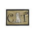 PB Paws & Co. Pet Collection Tapestry Pet Mats, Cat Person Pattern ( Black) | ozpetworld.com