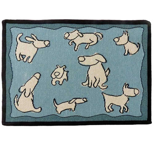 PB Paws & Co. Pet Collection Tapestry Pet Mats, Dog Group Aquamarine Pattern | ozpetworld.com