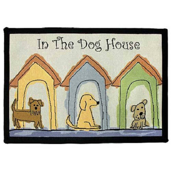 PB Paws & Co. Pet Collection Tapestry Pet Mats, Dog Houses Multi Pattern | ozpetworld.com