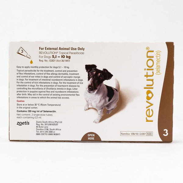 Zoetis Revolution Brown for Dogs 10.1-20 lbs (5.1-10 kg) | VetBarn