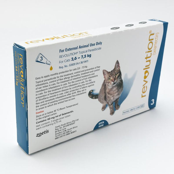 Zoetis Revolution Blue for Cats 5.7-15.5 lbs (2.6-7.5kg) | VetBarn