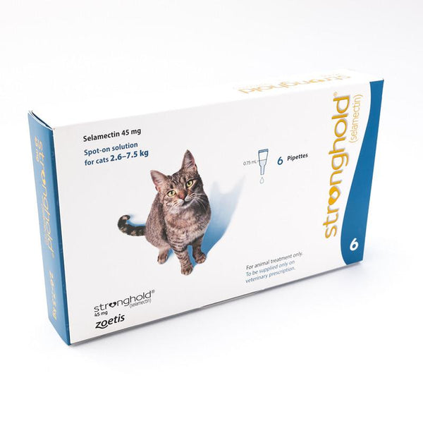 Zoetis Stronghold Blue for Cats 5-15.5 lbs (2.6-7.5 kg), 6 Pack | VetBarn 