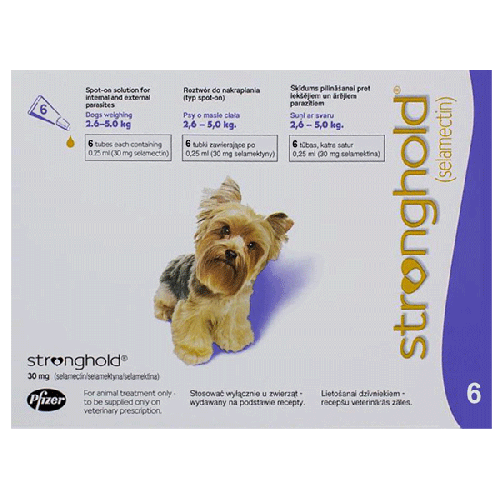 Zoetis Stronghold Violet for Dogs 5-10 lbs (2.6-5 kg) | VetBarn