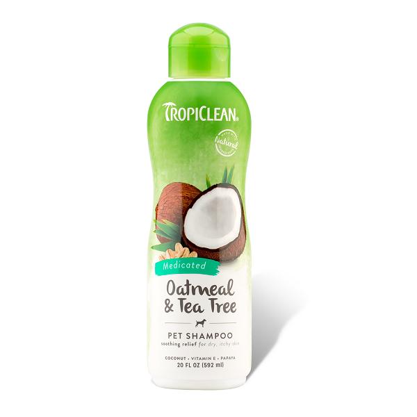 Tropiclean Oatmeal & Tea Tree Dog Shampoo | Singpet.Com