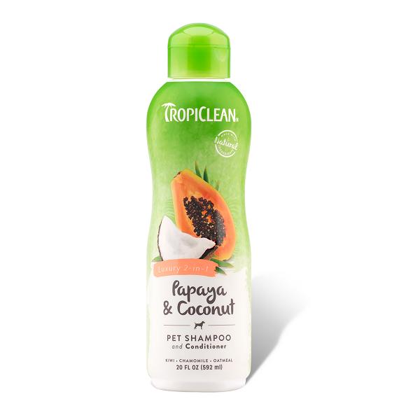 Tropiclean Papaya & Coconut Pet Shampoo & Conditioner | Singpet.Com