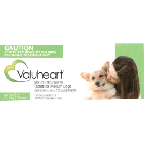 Value plus valuheart Green for Medium Dogs 23-44 lbs (11-20 kg) | VetBarn