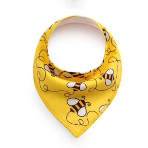 Wiggles Colourful Cotton Triangle Dog Bandana - Honeybee | ozpetworld.com
