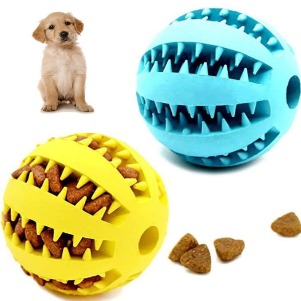 Wiggles Interactive Pet Dog Chew Ball Toy | ozpetworld.com