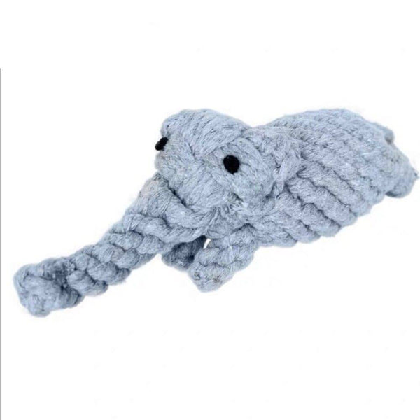 Wiggles Knot Cotton Rope Dog Toy Elephant | ozpetworld.com