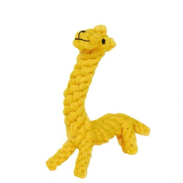 Wiggles Knot Cotton Rope Dog Toy Giraffe | ozpetworld.com