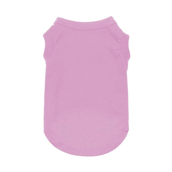 Wiggles Plain Pet Summer Clothes Cotton Blank Dog T Shirt Pink | ozpetworld.com