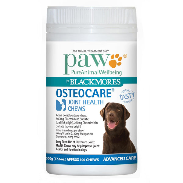 Blackmores Paw Osteocare Joint Health Chews Dogs, 500g (17.6oz) | VetBarn