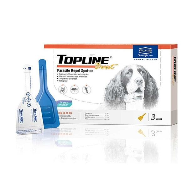 Alkin Topline Boost For Dogs & Cats Flea and Tick Biting Lice Treatment